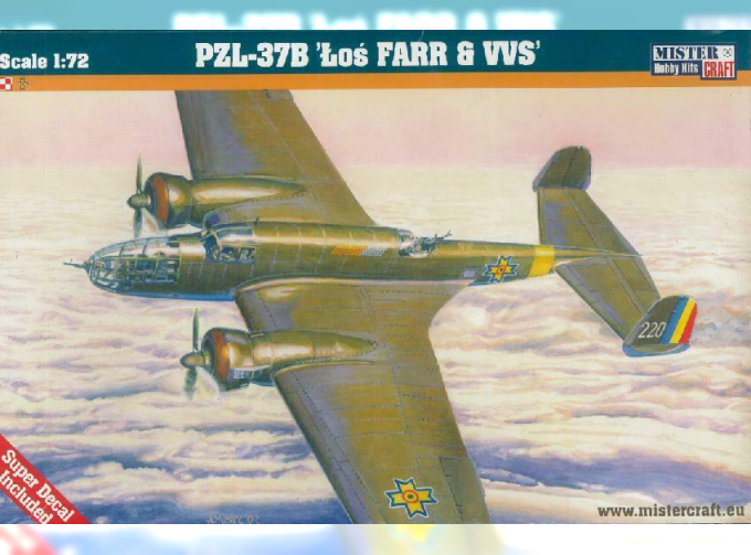 Сборная модель Самолет P-37B Los "Farr VVS"