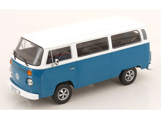 VOLKSWAGEN T2b Bus with Fuchs rims (1972), blue white
