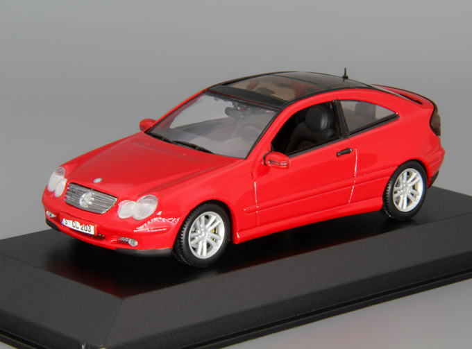 MERCEDES-BENZ C-class Sports Coupe CL203 (2001), red