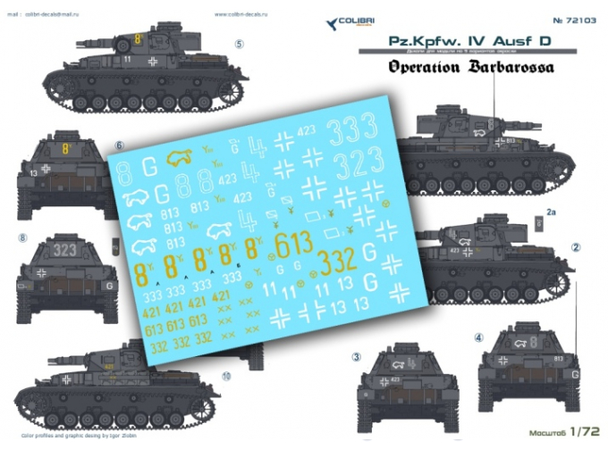 Декаль Pz.Kpfw. IV Ausf. D - Operation Barbarossa