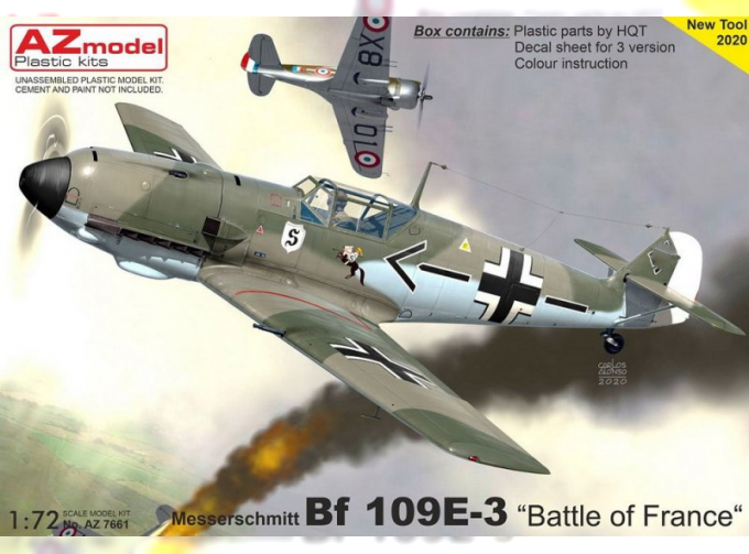 Сборная модель Bf 109E-3 Battle of France