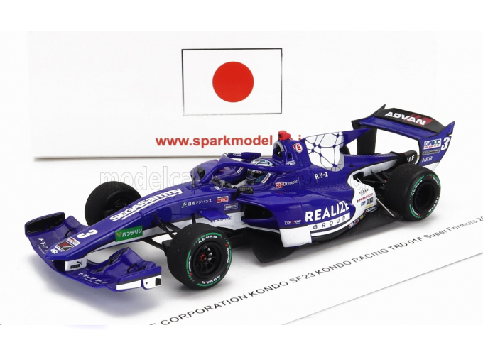 DALLARA Sf23 Toyota Trd01f Team Kondo Racing №3 Super Formula Season (2023) Kenta Yamashita, Blue White