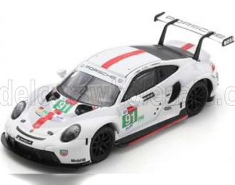 PORSCHE 911 991-2 Rsr-19 4.2l Team Porsche Gt №91 24h Le Mans (2021) G.Bruni - R.lietz - F.makowiecki, White Grey Red