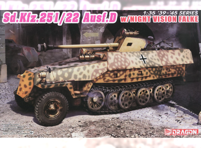 Сборная модель Sd.Kfz.251/22 Ausf.D w/NIGHT VISION FALKE