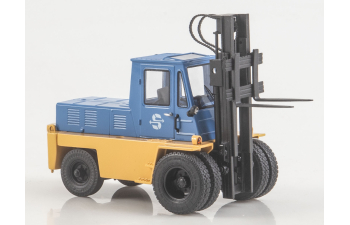 Львовский автопогрузчик АП-4014 (перевыпуск), жёлто-голубой