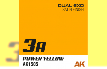 Краска акриловая Dual Exo 3A - Power Yellow, 60ml