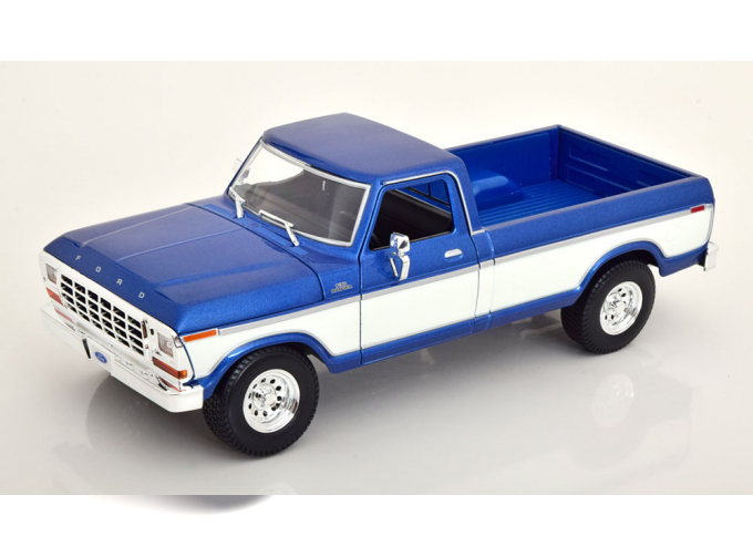 FORD F150 Pick Up (1979), blue metallic white