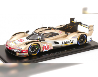 PORSCHE 963 9rd 4.6l Turbo V8 Team Hertz Jota №12 24h Le Mans (2024) Will Stevens - Norman Nato - Callum Ilott, White Gold