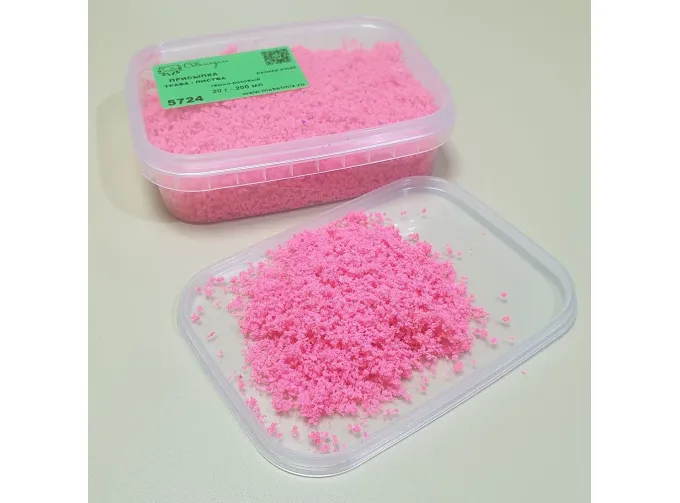 Присыпка листва/трава, мелкая тёмно-розовый, 200 мл