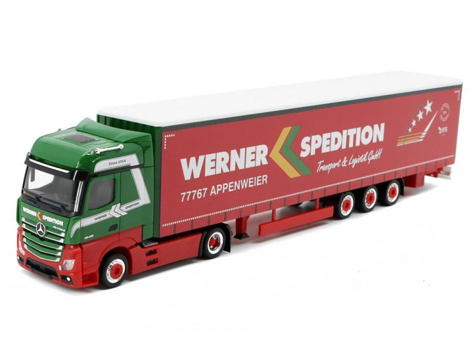 MERCEDES-BENZ Actros 15m Werner Spedition, green/red