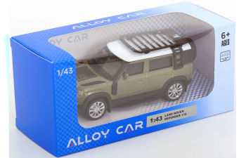 LAND ROVER Defender 110, light green-metallic/white