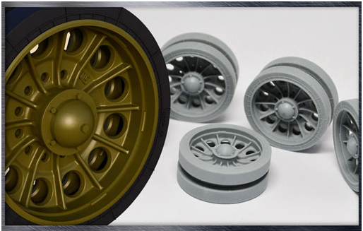 Т-34 Spider web wheels (Late version)