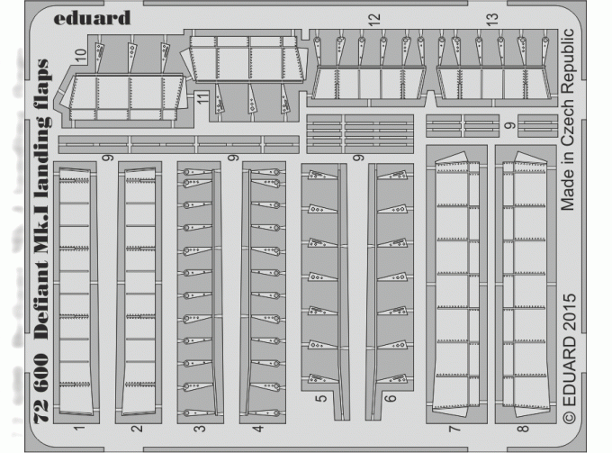 Фототравление для Defiant Mk.I landing flaps
