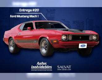 FORD Mustang Mach 1 (1973), red / black