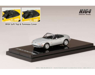 Eunos Roadster (NA6CE) with Tonneau Cover, silverstone metallic