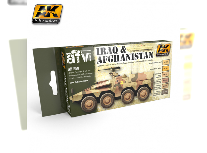 Набор акриловых красок IRAQ & AFGHANISTAN SET (6 красок) (Ирак и Афганистан)