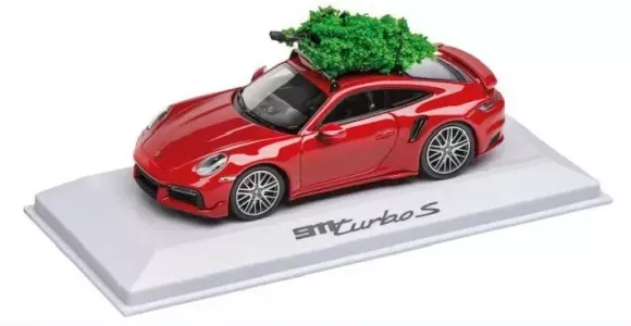 PORSCHE 911 992 Turbo S Coupe Christmas Edition (2023), Red