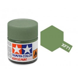 Краска акриловая зеленый матовый XF-71 Cockpit Green I J N , 10мл.
