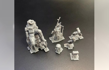 Сборная модель фигура Пулеметчик