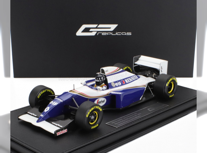 WILLIAMS F1 Fw16 Team Rothmans Renault №0 2nd Brazilian Gp (with Pilot Figure) (1994) Damon Hill, Blue White
