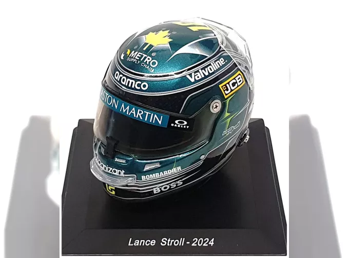 BELL HELMET Casco Helmet F1 Lance Stroll Team Aston Martin Aramco Cognizant №18 Season (2024), Green