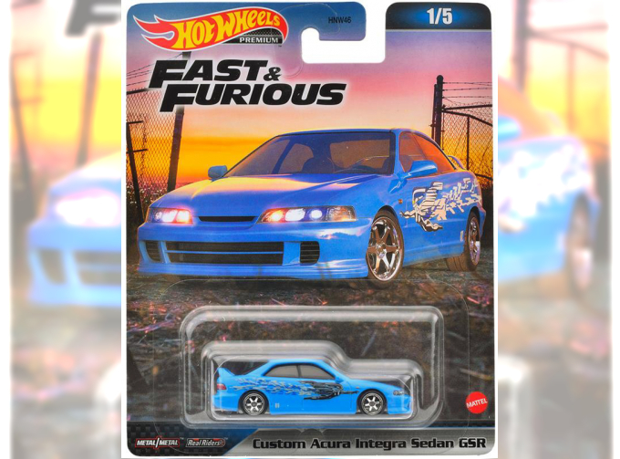 ACURA Integra Sedan GSR Custom - Fast & Furious, blue