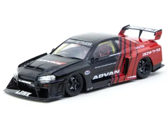 NISSAN Skyline LB-ER34 Super Silhouette *ADVAN*, black/red