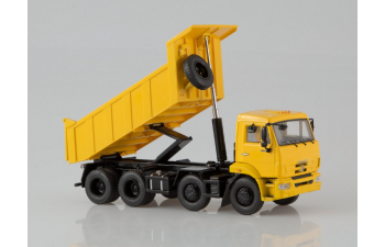 Камский грузовик 6540 8х4 самосвал, желтый