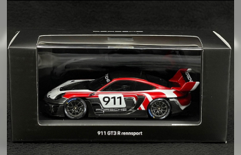 PORSCHE 911 992 Gt3 R №911 Racing Coupe (2023), White Grey Red