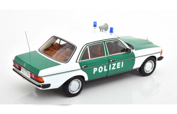 Mercedes-Benz 200 (W123) 1980 Polizei Полиция ФРГ, white / green