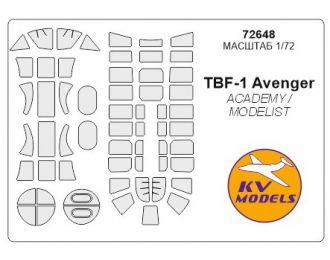 Набор масок окрасочных для TBF-1 AVENGER