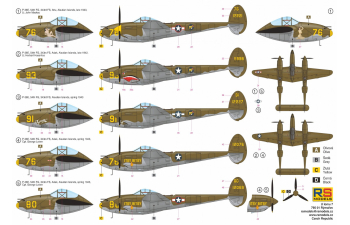 Сборная модель P-38E Lightning "Aleutian"