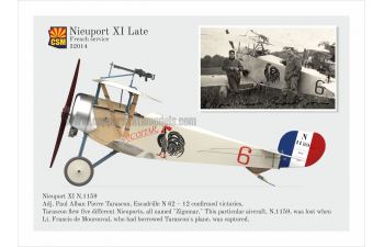 Сборная модель самолет Nieuport 11, поздний