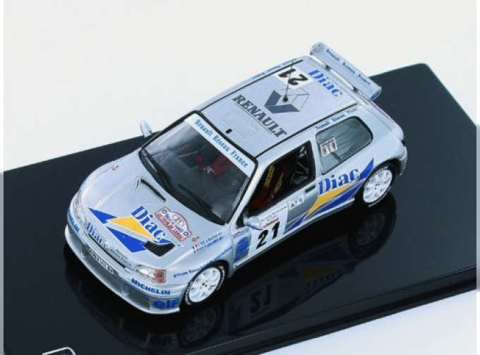 RENAULT CLIO MAXI 21 P.Bugalski-J.P.Chiaroni Tour de Corse 1995, silver