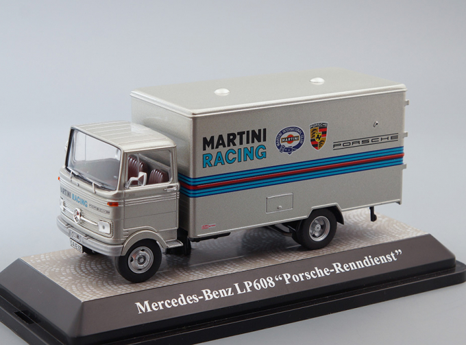 MERCEDES-BENZ LP608 Martini Porsche Service Truck, silver