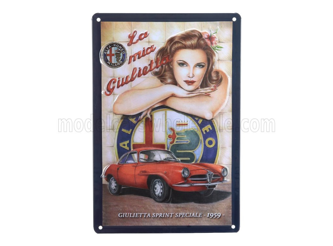 ACCESSORIES 3d Metal Plate - Alfa Romeo Giulietta Sprint