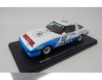 MAZDA Savanna Rx-7 Team Motul Twr №40 Winner 24h Spa (1981) Tom Walkinshaw - Pierre Dieudonne, White Blue