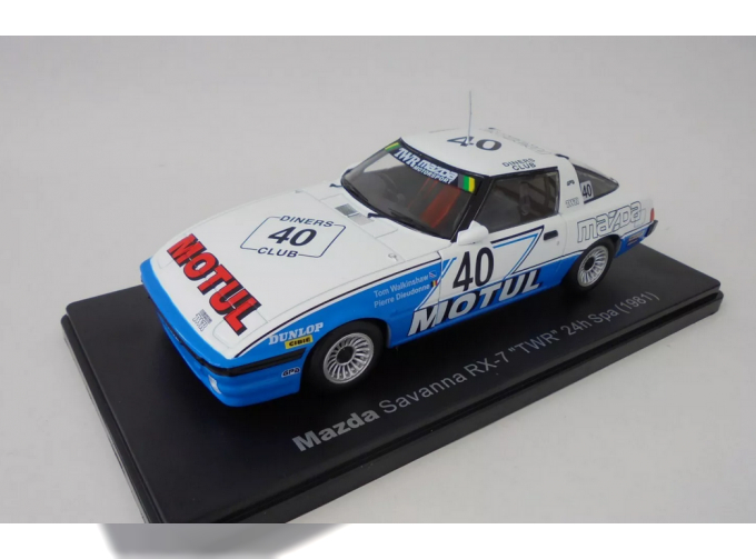 MAZDA Savanna RX-7 TWR 24h Spa (1981), white / blue