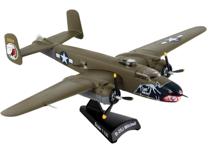 North American B-25 Mitchell "Betty's Dream" 1:100 Diecast Model Plane