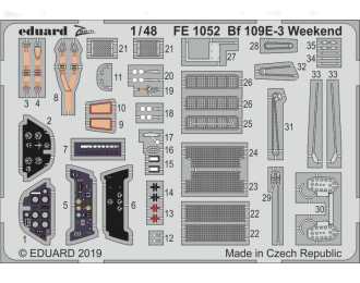 Набор фототравления для Bf 109E-3 Weekend