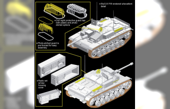 Сборная модель Немецкая САУ StuG. III F/8 ранняя (Италия 1943г.)