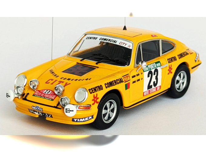 PORSCHE 911s Coupe (night Version) №23 Rally Portugal (1978) Mario Silva - Jorge Cirne, Yellow