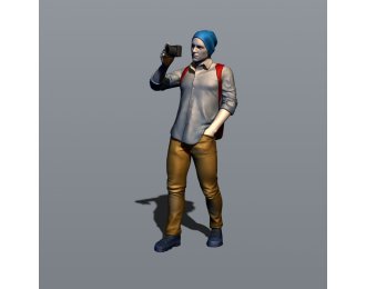 Фигурка Папараци, окрашенная