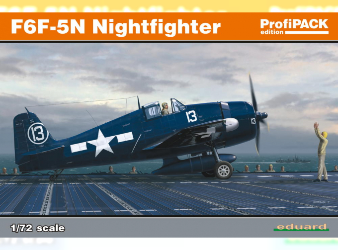 Сборная модель Американский палубный истребитель Grumman F6F-5N Hellcat Nightfighter