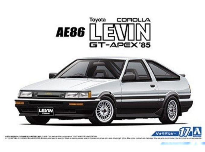 Сборная модель Toyota Corolla Levin GT-Apex AE86 '85