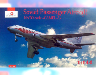 Сборная модель Советский пассажирский самолет Ту-104А (ВВС СССР / Чехия)