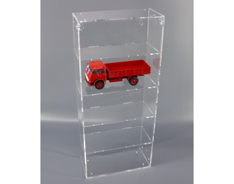 Витрина для грузовиков 1/43, размер ячейки 200х90х90, 5 ячеек, вертикальная