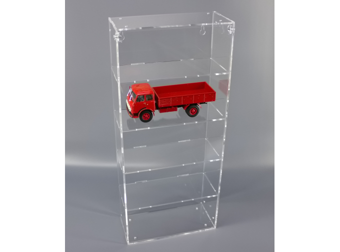 Витрина для грузовиков 1/43, размер ячейки 200х90х90, 5 ячеек, вертикальная