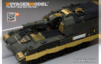 Фототравление Modern German PzH2000 SPH w/ADD-ON Amoured basic(atenna base include?(For For MENG TS-019)