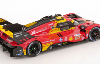 FERRARI 499p 3.0l Turbo V6 Team Ferrari Af Corse №50 Winner 24h Le Mans (2024) Antonio Fuoco - Miguel Molina - Nicklas Nielsen, Red
